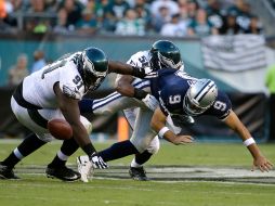 Un desafortunado contacto hacia la mitad del tercer episodio dejó fuera a Romo. AP / M. Rourke