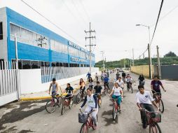Los participantes pedalearon una longitud de 7.8 kilómetros. EL INFORMADOR / P. Franco