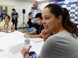 Ivanovic ahora ocupa el sitio 12 a nivel mundial. AFP / T. Kitamura