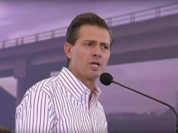 El Presidente Enrique Peña Nieto, en la inauguración de la Autopista Salamanca-León. YOUTUBE / Gobierno de la República