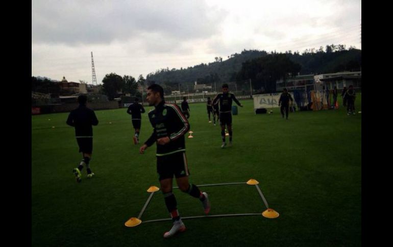 Los jóvenes ya tuvieron sus entrenamientos previos al partido con Argentina. TWITTER / @miseleccionmx
