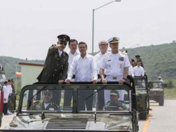 El Presidente de la República encabeza la inauguración del 108 Batallón de Infantería en Morelos. TWITTER / @PresidenciaMX