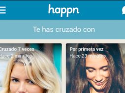 Happn se puede descargar de forma gratuita en iOS, Android y Windows Phone. ESPECIAL / play.google.com