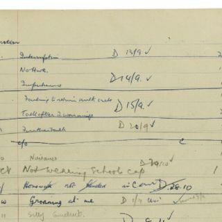 Subastan registro de los castigos escolares de John Lennon