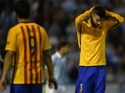 El defensa Piqué tuvo una de sus peores jornadas. AFP / M. Riopa