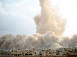 La aviación siria aumentó estos últimos días sus bombardeos contra los yihadistas, principalmente en Palmira. AFP / ARCHIVO