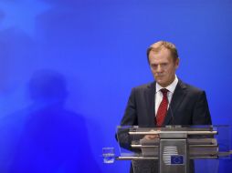 Tusk confirma que las 28 naciones convinieron movilizar mil MDE adicionales para agencias que asisten a los desplazados. AFP / J. Thys