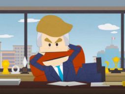 En sus discursos Donald Trump expresa una retórica aniinmigrante. TWITTER / @SouthPark