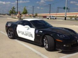 El Corvette fue donado por las autoridades federales en 2013 al Departamento de Policía de New Branfels, Texas. TWITTER / @KHOU