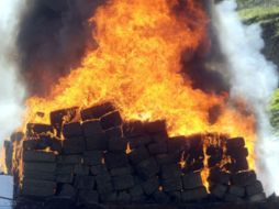 La PGR supervisa la destrucción de más de 13 toneladas de narcóticos, así como de mercancía decomisada en diferentes operativos. EL INFORMADOR / ARCHIVO