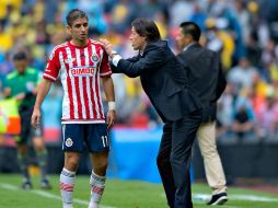 Almeyda se abstiene de comentar sobre la actuación arbitral, y concluye que está feliz por lo que hizo el Rebaño. MEXSPORT / R. Maya