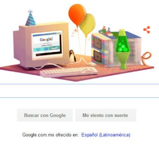 Google celebra su cumpleaños con un 'doodle' retro
