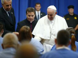 El líder católico llamó a tener ''los ojos de Jesús'', que no se escandalizan por el pasado, sino que buscan limpiar y sanar. EFE / T. Gentile