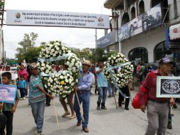 En el recorrido participaron estudiantes de diversas escuelas normales del país. EFE / F. Meza