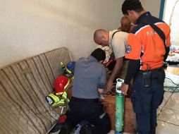 El hecho ocurrió alrededor de las cinco y media de la tarde en un domicilio de la colonia Miramar. ESPECIAL / Bomberos de Zapopan