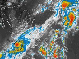 Debido a la cercanía se esperan vientos con fuerza de huracán en zonas costeras de Guerrero y Michoacán. ESPECIAL / smn.cna.gob.mx
