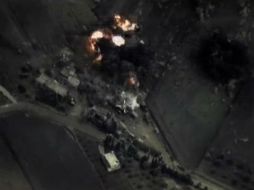 Este miércoles, Rusia lanzó sus primeros ataques aéreos en territorio sirio, medida a la que EU se oponía. AFP / Ministerio de Defensa ruso