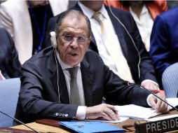 Lavrov dice que Rusia sólo actuará contra grupos terroristas considerados por las Naciones Unidas y la legislación nacional. EFE / J. Lane