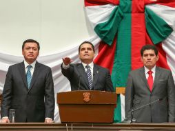 Este jueves Aureoles Conejo asumió la gubernatura de Michoacán. NTX / G. Salas
