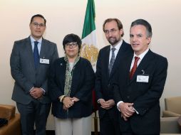 Zeid Ra’ad Al Hussein (2do der a izq) llega al país por una invitación del Gobierno Federal. NTX / SRE