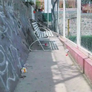 Centro Cultural Santa Cecilia, en abandono y destruido