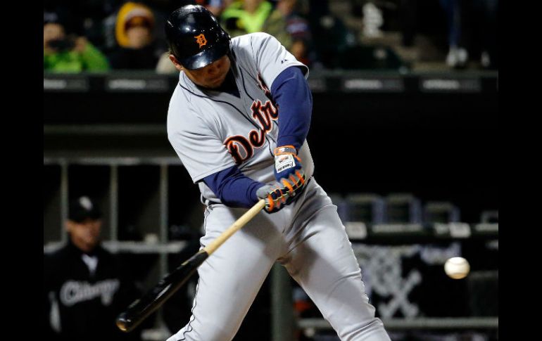 Cabrera estuvo efectivo con el bate y se acreditó el título. AFP / J. Durr