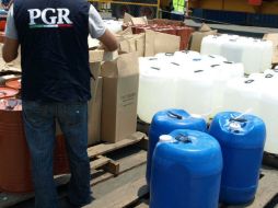 Los seis contenedores fueron descubiertos dentro de un inmueble ubicado en el poblado de San Miguel de la Paz. NTX / ARCHIVO