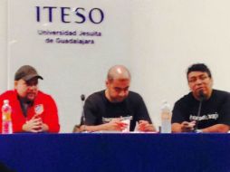 Antonio Ortuño, Jaime Mesa y Felipe Ponce en la presentación de 'Buensalvaje México'. FACEBOOK / Buensalvaje-México