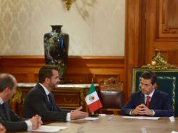 El encuentro entre el Mandatario y el Consejo se desarrolló en privado en Palacio Nacional. TWITTER / @PresidenciaMX