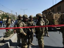 Soldados acordonaron el área afectada. AFP / W. Kohsar
