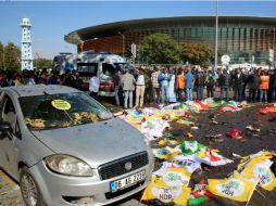 El ataque fue contra una manifestación que promovía la paz con los rebeldes curdos del país. EFE /