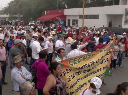 Este 12 de octubre, disidentes de la CNTE habían llamado a un paro laboral en todos los estados. SUN / JMA