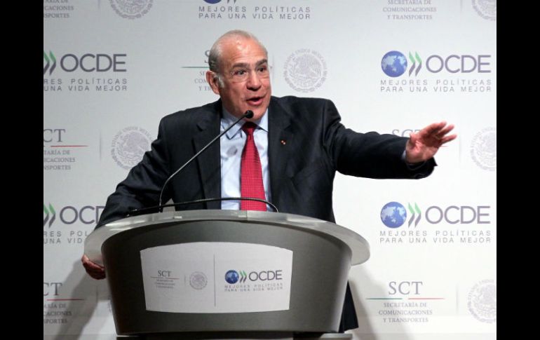 José Ángel Gurría, secretario general de la OCDE, compartirá sus ideas junto al presidente del Inegi, Eduardo Sojo. NTX / ARCHIVO