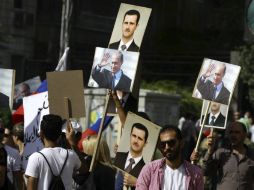 El ataque de dos proyectiles a la embajada rusa ocurrió durante una manifestación en apoyo a la intervención de Rusia en Siria. EFE / Y. Badawi