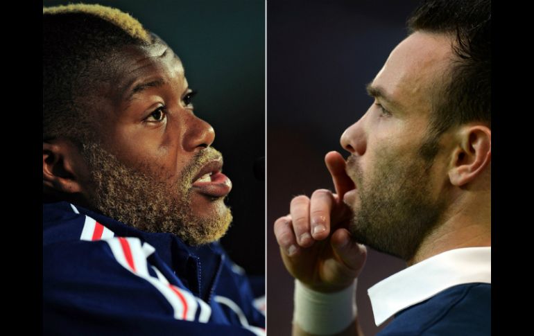 Mathieu Valbuena y Djibril Cissé compartieron equipo en Francia. AFP / D. Charlet
