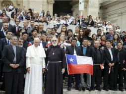 Los mineros están en Roma para promocionar la película que narra su historia, ''The 33'' (Los 33). AP / G. Borgia