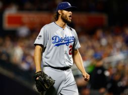 Kershaw pudo sonreír esta ocasión en el Citi Field. AFP / M. Stobe