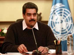 Maduro agradece a los funcionarios de la ONU por tratar de resolver este conflicto. EFE / Palacio de Miraflores