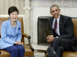Barack Obama y Park Geun-Hye en la Casa Blanca. EFE /  O. Douliery
