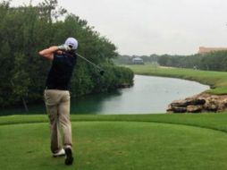 Llegó a un total de 211 strokes, con un score de cinco golpes bajo par. TWITTER / carlosortizgolf