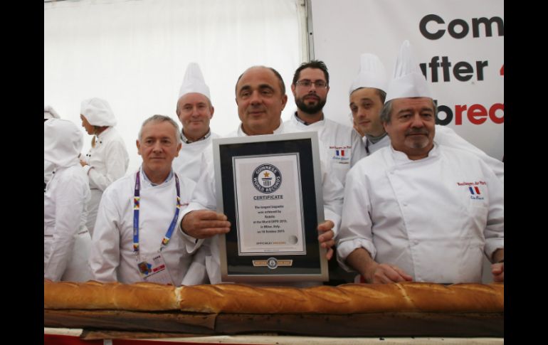 El pan fue horneado durante la Feria Mundial de Milán. AP / A. Calanni