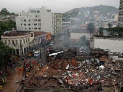 El estruendo del estallido fue tan potente que se alcanzó escuchar hasta a 6 kilómetros de distancia. EFE / M. Sayão