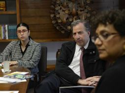 Meade refrenda el compromiso del Gobierno de México durante una reunión que sostuvo con autoridades de Unicef. NTX / Especial