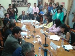 Imagen de la sesión de la Comisión de Hacienda. TWITTER / @LegislativoJal