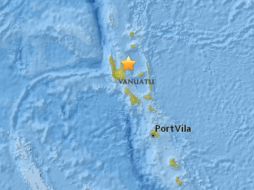 El temblor se produjo a una profundidad de 131 kilómetros de la capital Port Vila. ESPECIAL / earthquake.usgs.gov