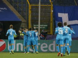 El Zenit demostró hoy sus grandes aspiraciones en esta Liga de Campeones. AP / D. Lovetsky