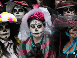 Las Catrinas son una colorida forma de celebrar el Día de Muertos. AP / M. Ugarte