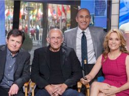 El elenco de Volver al Futuro se reunió 30 años después en el programa Today Show. TWITTER / @TODAYshow