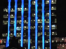 El edificio de la Secretaría de Relaciones Exteriores será uno de los edificios que se pintará de azul. TWITTER / @CINUmexico