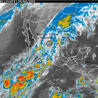 'Patricia' pierde fuerza; es depresión tropical